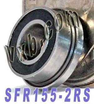SFR155-2RS Flanged Bearing 5/32" x 5/16" x 1/8" - Sealed