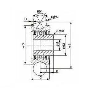 SG20+M6x23 Screw U-Groove Sealed Track Ball Bearing 6x24x11mm