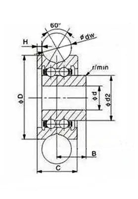 SG66U U-Groove Sealed Track Ball Bearing 6x22x10mm
