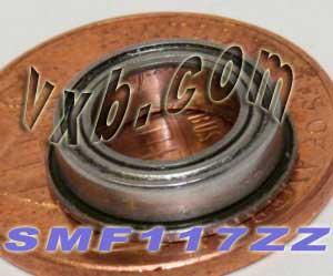 SMF117zz Flanged Bearing Shielded Stainless สตีล 7x11x3 Bearing