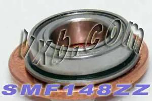 SMF148ZZ محمل مزود بدرع، فولاذ مقاوم للصدأ، مقاس 8x14x4