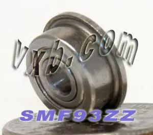 SMF93ZZ 3x9x4 Flanged Bearing Shielded Stainless Steel Bearing