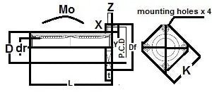 Palier à glissière SMK16GW 16mm Palier linéaire miniature pour mouvement