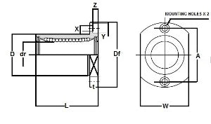 SMST6UU NB 6mm glijbus busjes miniatuur bewegings lineair lager