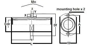 SMSTC10UU NB Douille de glissement 10mm Palier linéaire miniature de mouvement