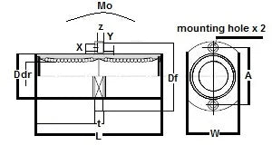 SMTC13UU NB 13mm بوش انزلاقي بوشات محامل خطية صغيرة للحركة
