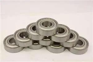 10个装 SR6ZZ 3/8" x 7/8" x 9/32" 不锈钢带护罩轴承