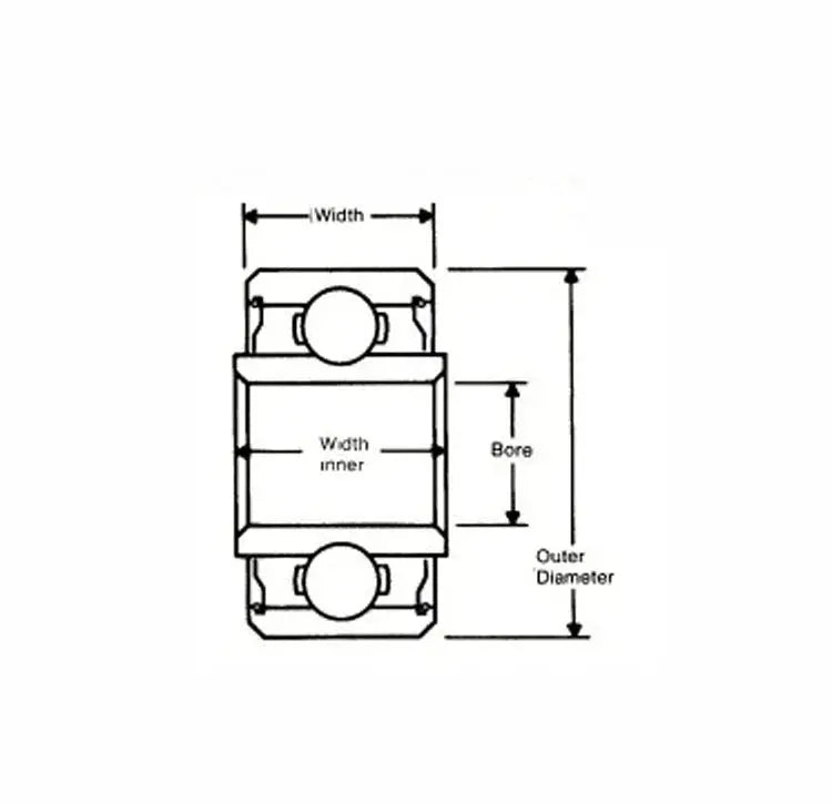SRW168TT Extended Inner Ring Bearing 1/4" x 3/8"inch