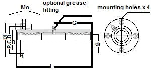 TRF8UUE NB 8mm glijbus busjes miniatuur bewegings lineaire lager
