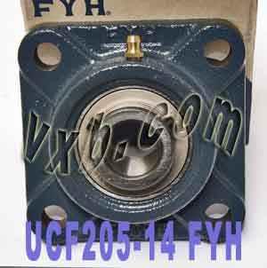 UCF-205-14 FYH ตลับลูกปืนแบบมีปีกสี่เหลี่ยม 7/8 ตลับลูกปืนแบบติดตั้งภายใน