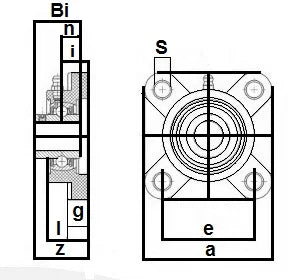 UCFPL203 17mm Thermoplastic Flange 4-Bolt Mounted Bearing