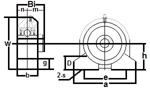 UCPAS207-35mm Pillow Block Tapped Base 35mm Bore Set Screw Bearing