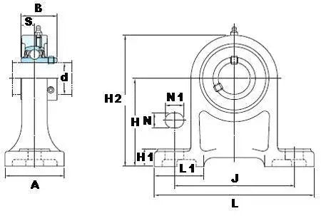 UCPH204 FYH Bearing 20mm Pillow Block Mounted Bearing