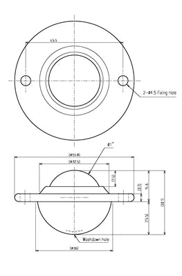 US-25 Ball Transfer Unit US Type (Steel Body) IGUCHI made in Japan