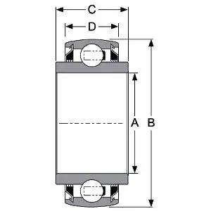 W210PP2 1.938" Round bore Heavy duty Disc Harrow Bearing - Triple Lip Shield - Non-relubricable