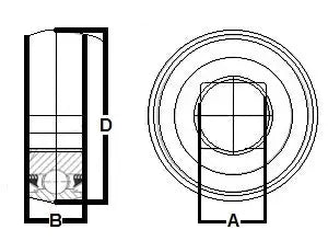 Déchaumeur à disques robuste W211PPB3 3 lèvres 1 1/2 alésage carré roulement