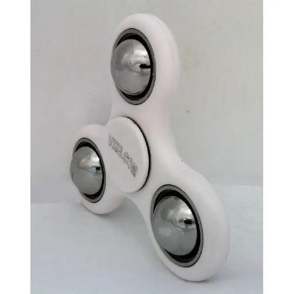 white Heavy Fidget Hand Spinner - Center Stainless Steel Bearing & Outer Counterweight 42Q