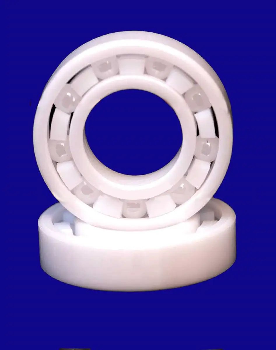 2-Pack Full Ceramic 6211 ZrO2 Ball Bearings 55x100x21mm