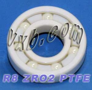 R8 toàn bộ gốm mang 1/2 "x 1-1/8" x 5/16 "White ZRO2