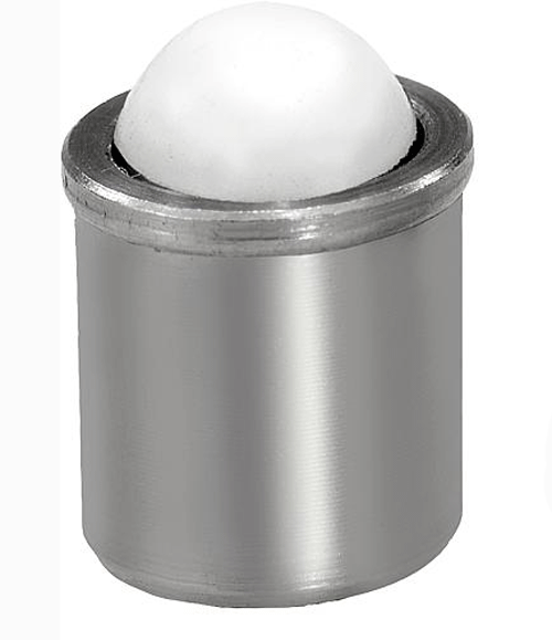 8mm x 9mm Drop-in Stainless Steel Spring Ball Plunger with POM ball