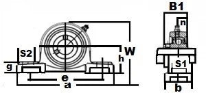 1-1/2" Bore UCP208-24 Pillow Block Bearing Unit - Mounted Insert