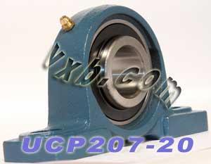 1-1/4 Rulman UCP-207-20 + Yastık Bloğu Döküm Montajlı Yatak
