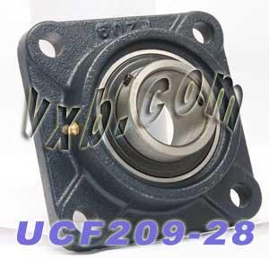 1-3/4 Rulman UCF209-28 + kare flanşlı gövde monte edilmiş yatak