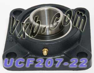 1-3/8 "Rulman UCF207-22 + Kare Flanşlı Muhafaza + Montajlı Yatak