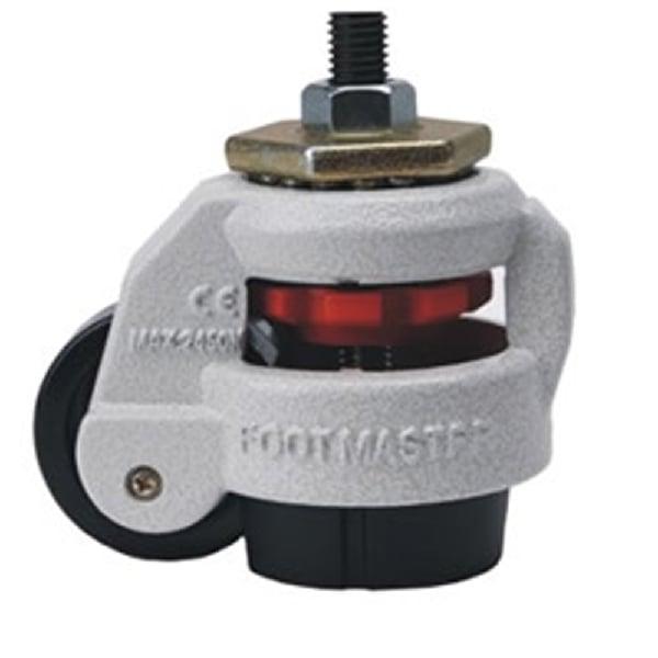 1.57"inch Adjustable Height Floor Lock Heavy Duty Caster Wheel 40mm - M8 Threaded stem