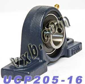 UCP205-16 方形法兰安装轴承 - 1英寸内径 - 铸造外壳
