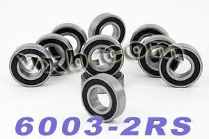 10-pack afgesloten lager 6003-2rs 17x35x10mm