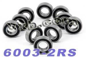 10-pack afgesloten lager 6003-2rs 17x35x10mm