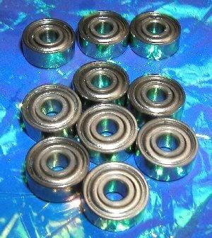 10-pak łożyska Yoyo 1/4 "x 3/8 (.250x.375) cal miniaturowy