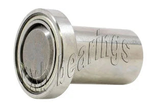 1/2" Bilyalı Rulman - 1/8 çapında entegre 3/8 Uzun Aks