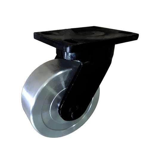 12"inch Caster Wheel 3307 Lbs - Cast iron PU - Top Plate Mount