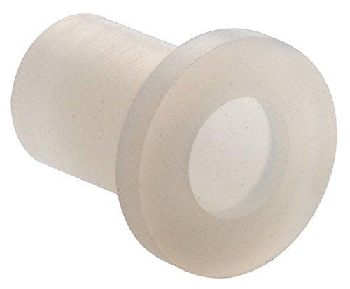 1/4" ID x 0.312 O.D. White Nylon Flanged Plastic Bushing
