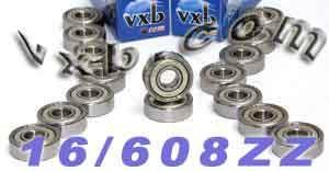 16 Lò trượt nội tuyến/con lăn mang theo vòng tròn 8 mm