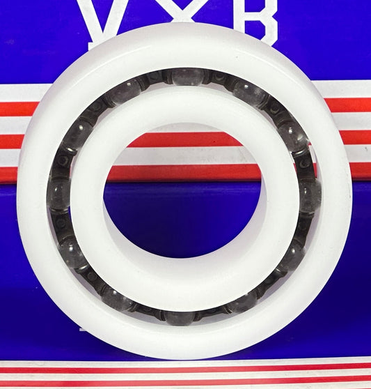 Łożysko z tworzywa Acetal/POM 6207 - kulki szklane - 35x72x17mm