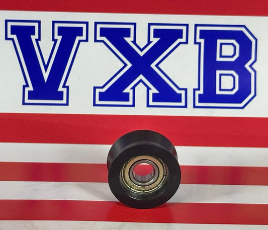 6mm Bore Bearing - 21mm Nylon Pulley v Groove Track Guide Roller Bearing 6x21x10mm