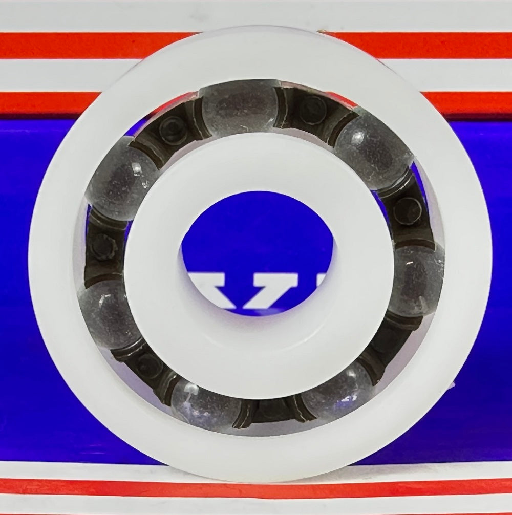 Łożysko z tworzywa Acetal/POM 6302 - kulki szklane - 15x42x13mm