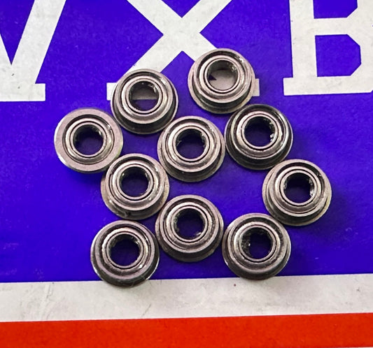 10 -pakietowe łożyska z kołnierzami samochodowymi 3x6x2,5 mm - ekranowany