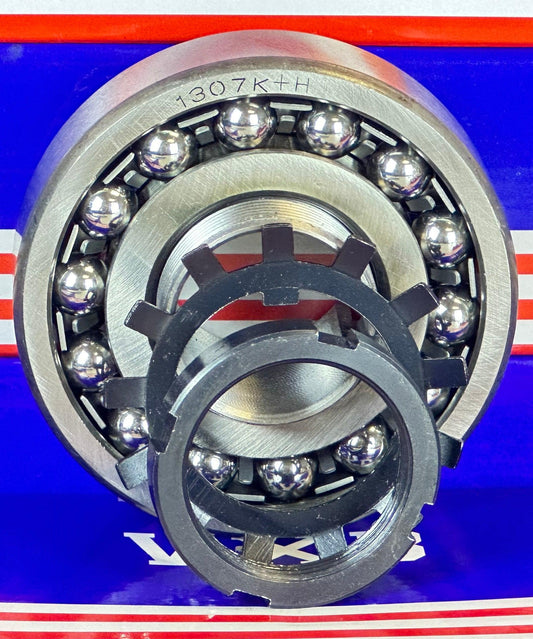 1307K+H Self Aligning Ball Bearing with Adapter Sleeve 30x80x21mm