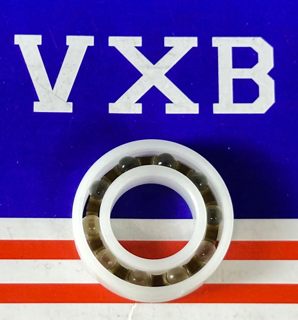 Łożysko z tworzywa Acetal/POM 6902 - kulki szklane - 15x28x7mm