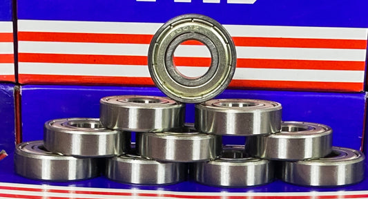 Zestaw 10 sztuk łożysk kulkowych 6001ZZ 12x28x8mm z osłonami po obu stronach