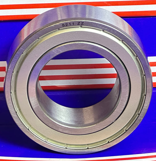 5211ZZ Angular Contact Bearing - 2-Row - 55x100x33.3 Bearing