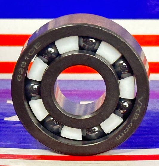 25-Pack Bearings 6201 Full Ceramic Si3N4 Bearings 12x32x10mm