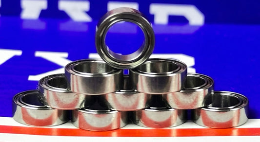Vòng bi được che chắn bằng gốm 10 gói R168zz 1/4 "x 3/8" x 1/8 "Vòng bi
