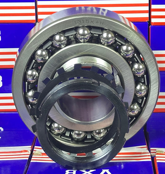 1315K+H Self Aligning Ball Bearing with Adapter Sleeve 65x160x37mm