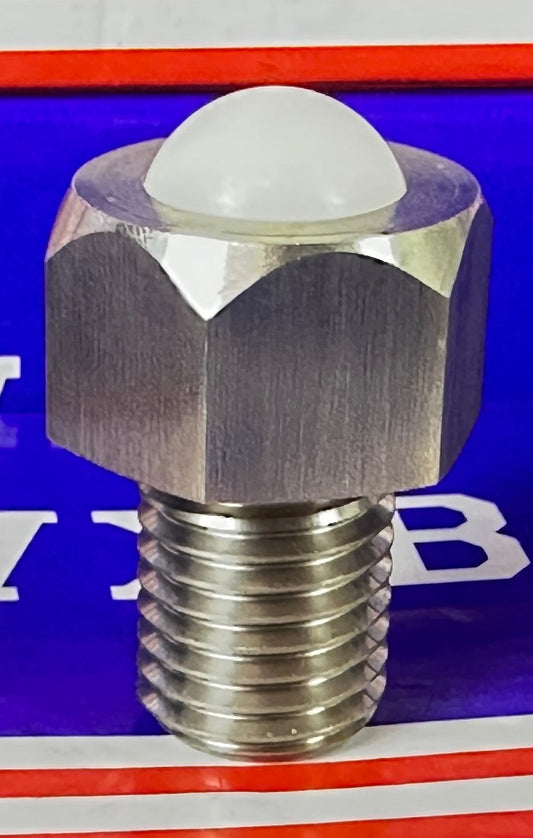 M16 Stainless Steel Hex Head Ball Transfer Unit 20mm Deep