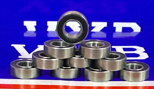 Zestaw 10 łożysk SR166-2RS ze stali nierdzewnej 3/16" x 3/8" x 1/8"